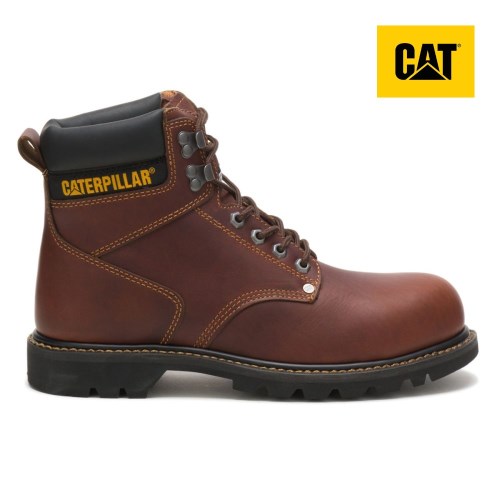 Caterpillar Second Shift Steel Toe Werkschoenen Heren Bordeaux (BDSZ.NL)